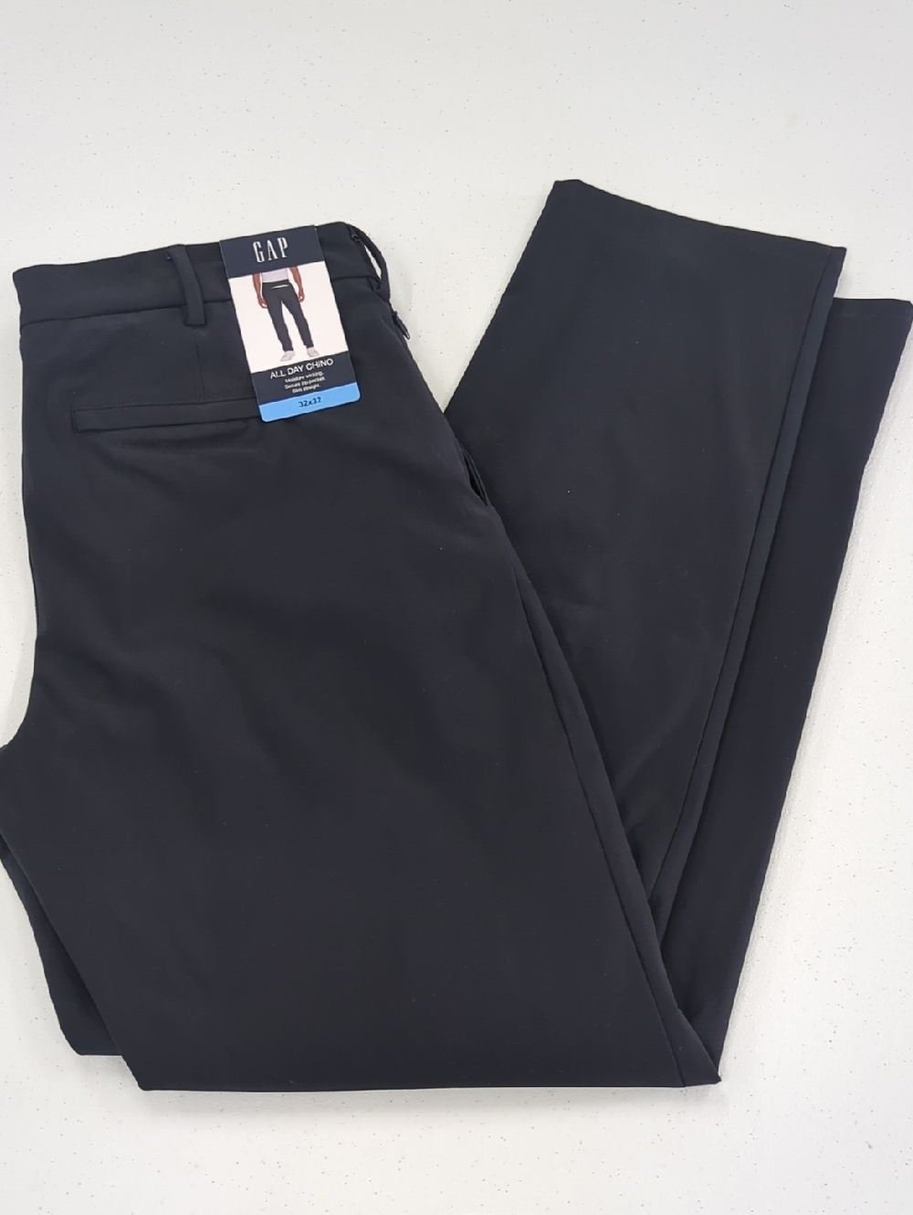 GAP Black Straight Leg Chino Pants